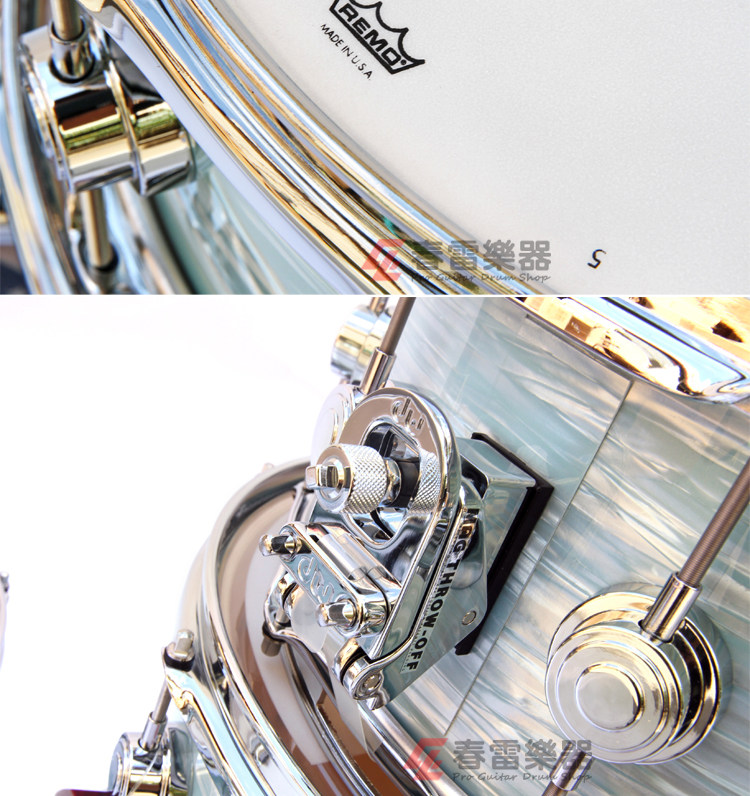 Барабанная установка 春雷乐器 dw collectors 收藏家 pale blue oyster 4/5鼓 架子鼓