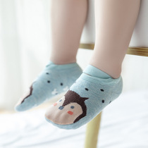 Spring Summer Baby School Walking Socks Set Children Cotton Quality Cartoon Shoes Socks Dispensing Anti Slip Baby Strap Floor Socks