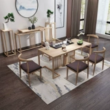 Чайный стол и стул Комбинированный сплошной дерево кунг -фу чайный стол