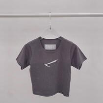 Shunfeng (official direct mail) SMFK fairy elastic knit gray short sleeve t-shirt