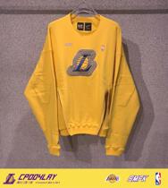 NBA cooperative SMFK (official direct mail) yellow Lakers basketball sweater mens and womens coat Zhang Tianai same model