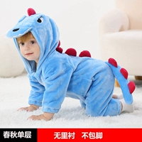 Одиночный весенний и осенний синий динозавр