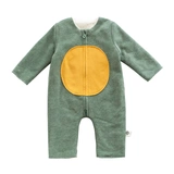 Детский зимний утепленный комбинезон для новорожденных подходит для мужчин и женщин для девочек, осенний сезон, 0 лет, 6 мес.