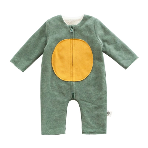 Детский зимний утепленный комбинезон для новорожденных подходит для мужчин и женщин для девочек, осенний сезон, 0 лет, 6 мес.