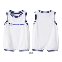 Белое футбольное боди без рукавов