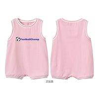 Розовое футбольное боди без рукавов