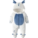 Детская милая демисезонная пижама, термобелье, комплект, зимний детский динозавр для выхода на улицу