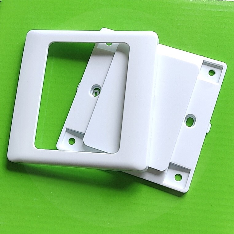 10-Pack 86 Type Blank Panel White Cover Two-In-One Panel Switch Socket Whiteboard Home Engineering Thickeneding