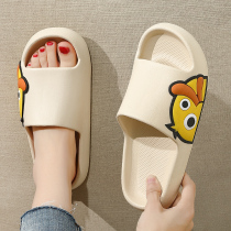 Slipper women outside wear summer cartoon cute indoor home bathroom non-slip thick soled home Bath couple cool slippers male