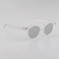 Прозрачная цветовая рама+поляризованная светло -серая линза