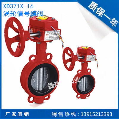 XD371X-16Q Turbine clip-on signal butterfly valve ZSXF butterfly valve DN40 65 100 150 200 250
