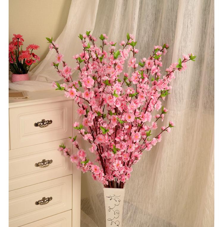 Mô phỏng hoa đào cành giả hoa cành nhánh khô cắm hoa phòng khách sàn đơn trưng bày trang trí đám cưới hoa vĩnh cửu - Hoa nhân tạo / Cây / Trái cây lan giả hạc