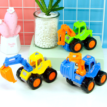 Childrens baby boy mini digging project digging simulation child 3 years old 5 female car small toy car excavator