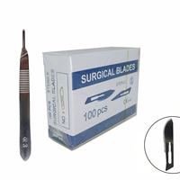 № 10, коробка из 100 кусочков ручки ножа