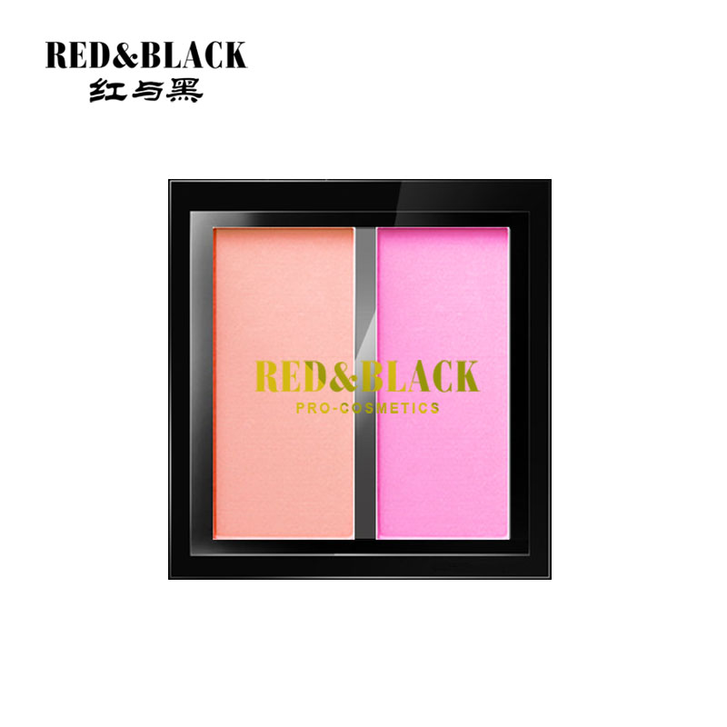 Red and Black Blush Palette Nude Makeup Natural Orange Rouge Contouring Brightening Photo Studio Makeup Artist