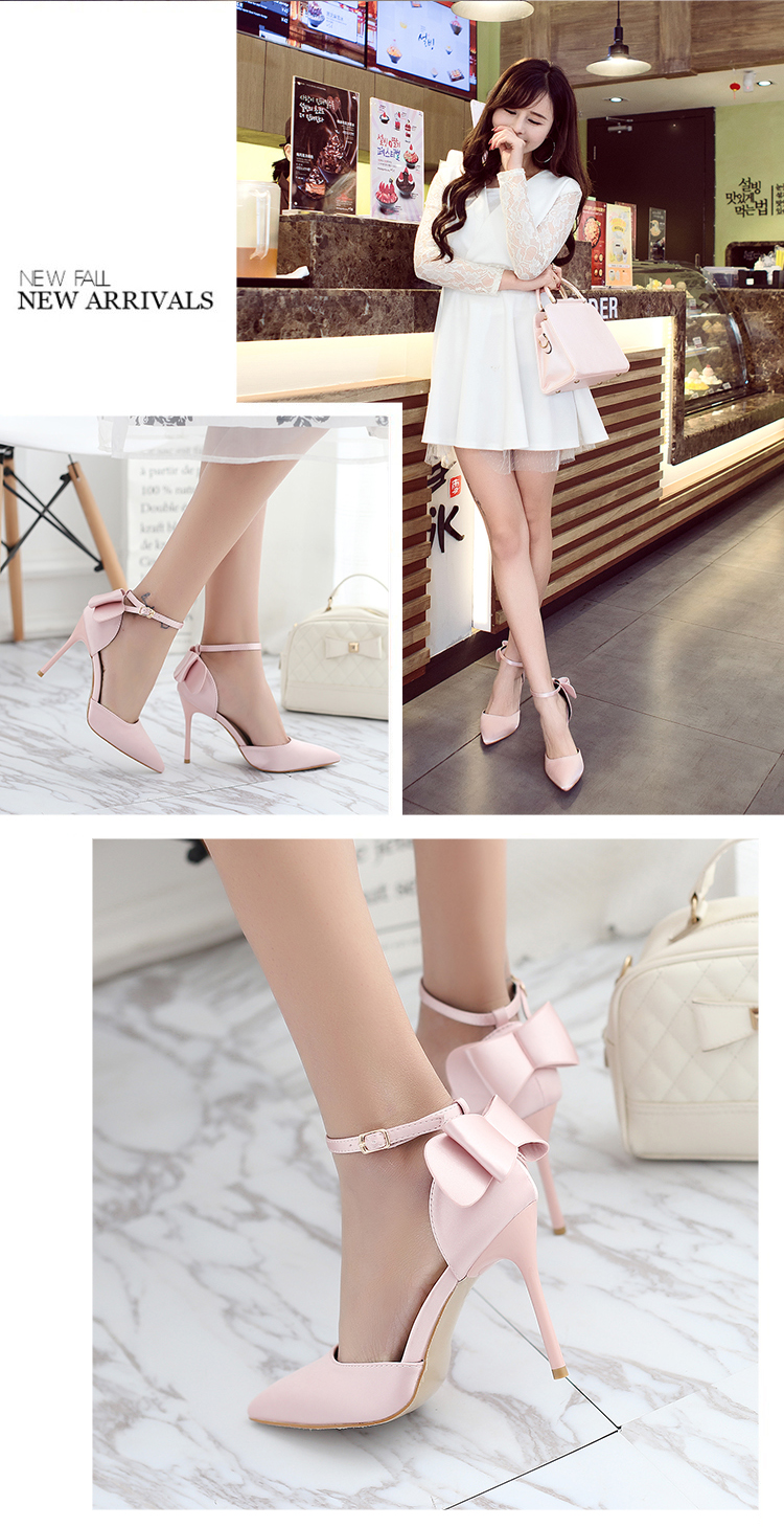 Mùa hè 2018 mới gợi cảm sandal stiletto nude phiên bản Hàn Quốc của từ hoang dã với giày cao gót nữ mũi nhọn dép nữ quai ngang