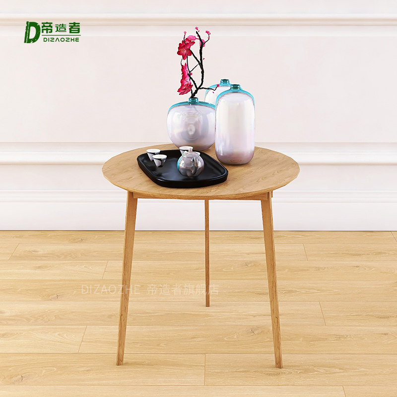 The creator of Bolascon Nordic wind multilayer solid wood circular 60 cm balcony several corners of tea