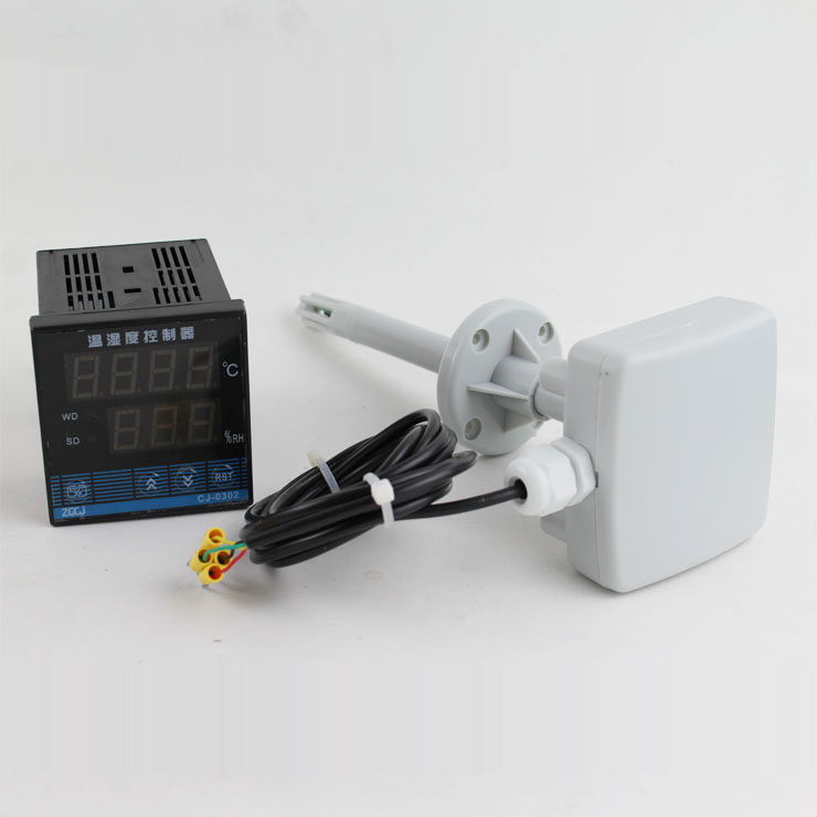 Pipe insert wall-mounted temperature and humidity transmitter wind pipe type temperature and humidity sensor temperature and humidity controller
