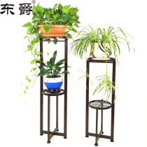 Living room flower rack Simple multi-layer wrought iron flower rack Indoor green radish chlorophyll large flower pot rack bonsai rack creative high