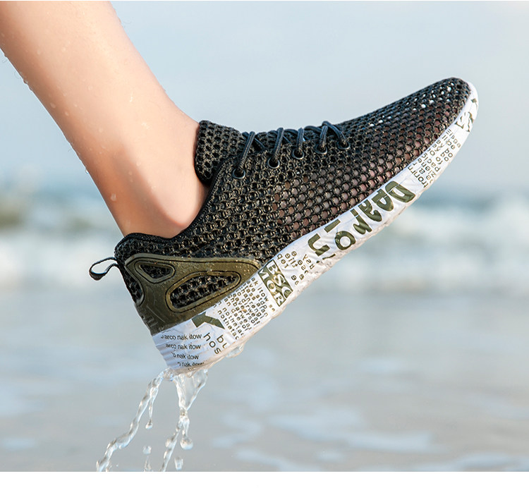 Отдых тапочки 夏季男士洞洞鞋运动休闲男鞋子潮流韩版男生镂空网面凉鞋青年网鞋 No brand