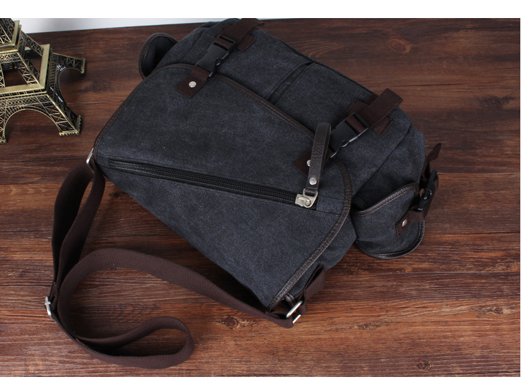Aimuge Men túi vải vai hợp thời trang Túi đeo vai hợp thời trang Túi đeo chéo vai Túi nam ví charles & keith