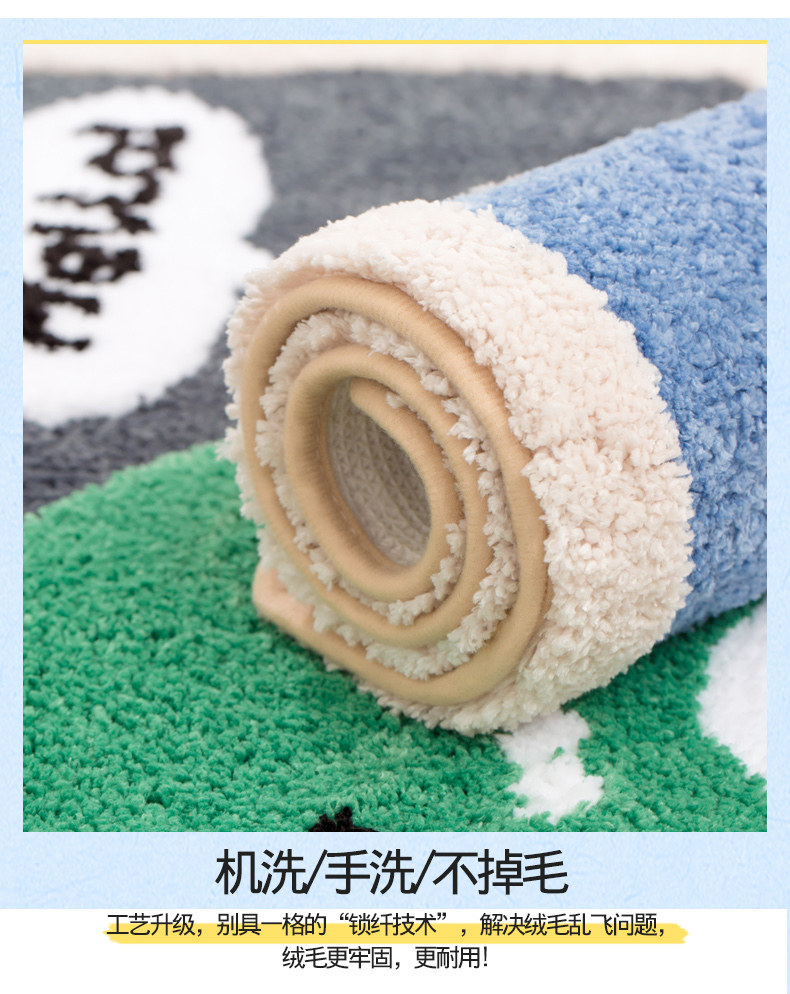 Phòng tắm mat cửa mat phòng ngủ lối vào cửa phòng tắm cửa mat nhà thảm hấp thụ mat phòng tắm mat - Thảm sàn thảm xốp cho bé concung