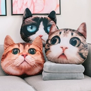 Mèo gối nữ sofa đệm văn phòng dễ thương giường tựa lưng xe gối chăn kép sử dụng gối thắt lưng