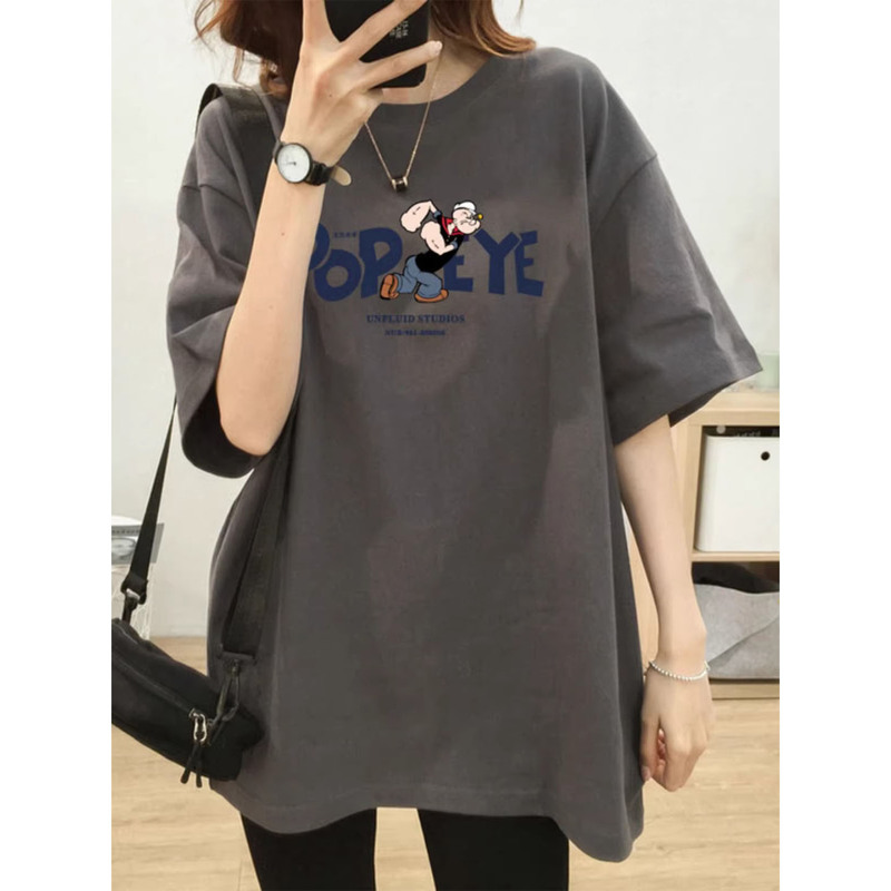 150kg Plus Size Women's Clothing 2026 Summer New Style Pure Cotton Printed Regular Shoulder Short-Sleeve T-Shirt for Fat Women, Loose and Very Attractive Top 150kg Plus Size Women's Clothing 2026 Summer New Style Pure Cotton Printed Regular Shoulder Short-Sleeve T-Shirt for Fat Women, Loose and Very Attractive Top