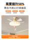 Little Red Riding Hood Bedroom Fan Light with Straight Blades, Cream Style, Simple Modern Dining Room Crown Fan Light for Children's Room and Master Bedroom