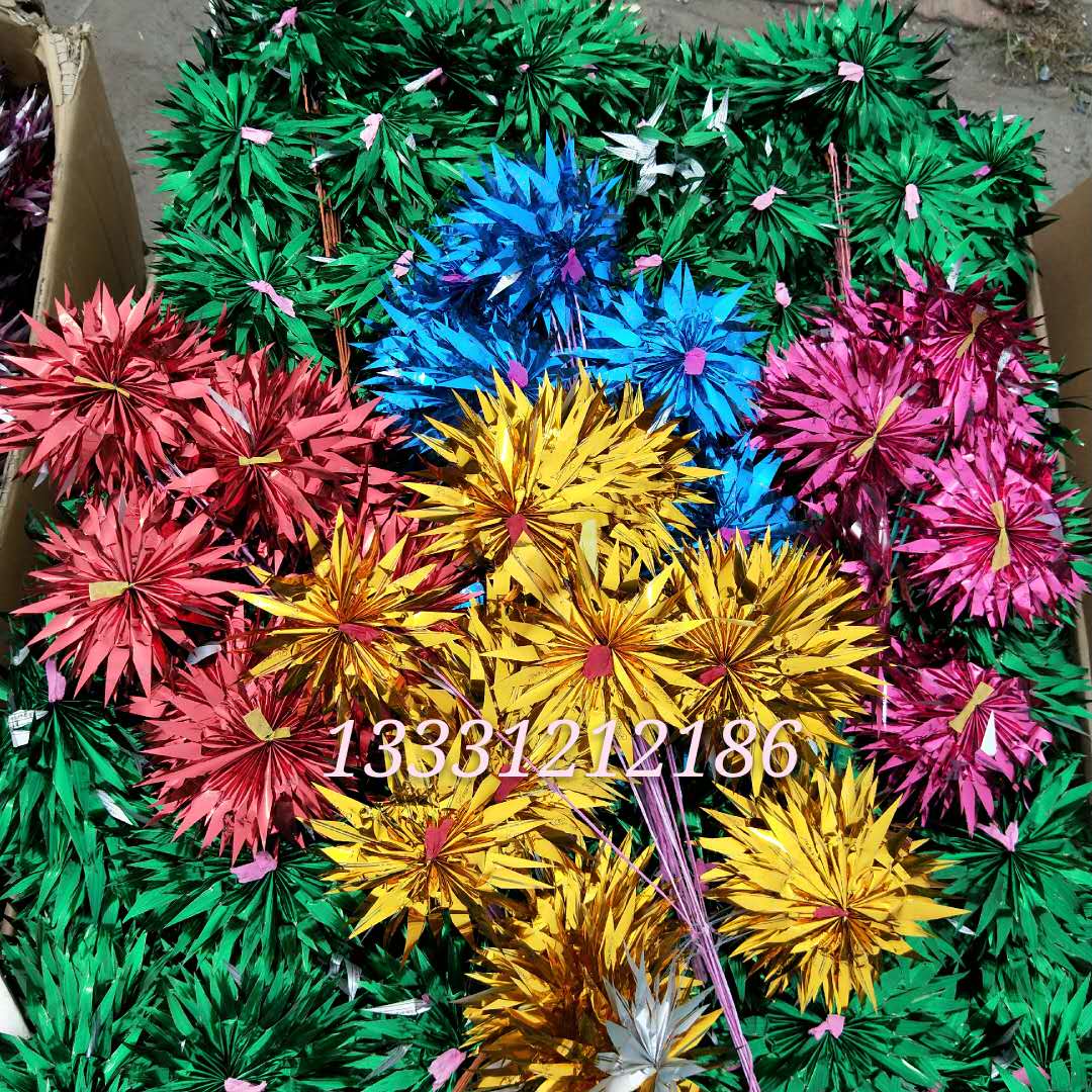 Manufacturer direct sales for funeral and burial with plastic five gold flower wreaths materials paper zsupplies