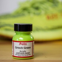 Sneakers custom clown Green painting leather Paint Angelus Grinch Green Paint