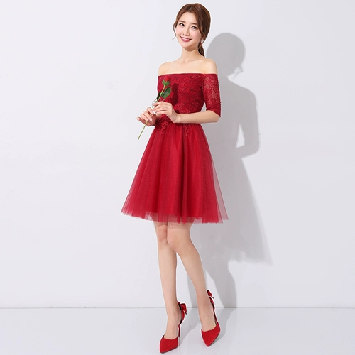 Весеннее вечернее платье, весенняя бордовая короткая мини-юбка, 2020, по фигуре