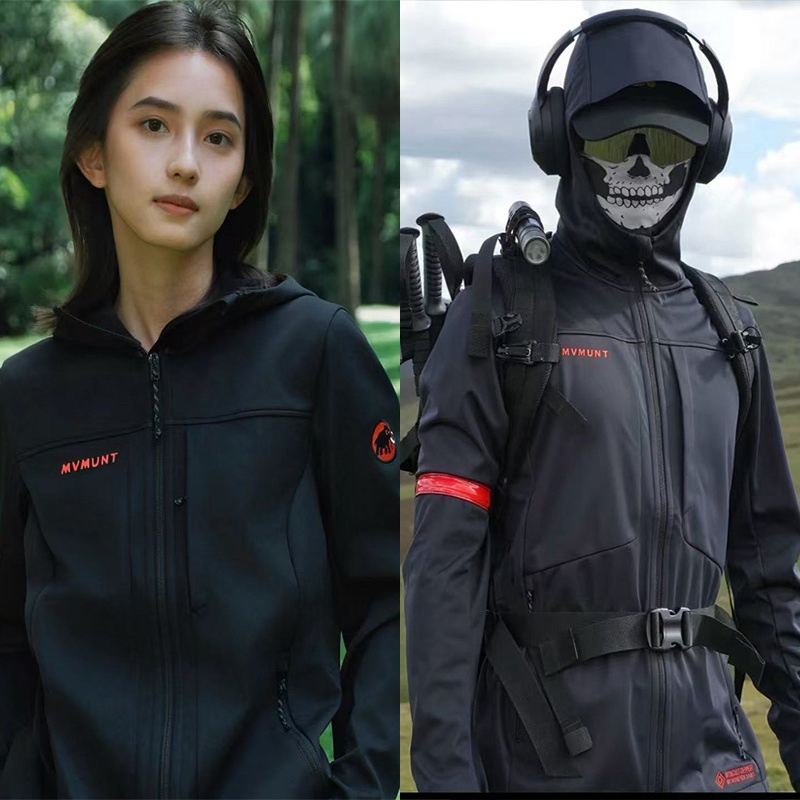 【Xiangjia Clearance】Mammoth's Celestial Men's Jacket Autumn/Winter Fleece Embroidery Vii Eighth Generation Softshell Jacket