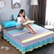 Váy ngủ cotton ba mảnh Simmons nệm chống trượt bọc giường cotton trải giường đơn tấm trải giường trampoline ga giường viền ren