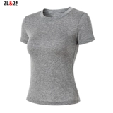 Тонкая летняя трендовая модная шерстяная футболка, короткий рукав