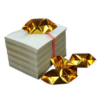 Semi-finished gold Yuanbao 12 * 15 burnt paper gold dollar treasure paper money burn paper sacrificial supplies Yellow paper gold paper Sacrifice Ancestors