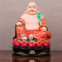 Resin painted Maitreya Buddha statue ornaments opening gifts and wealth Buddha statue Maitreya Buddha statue for home use