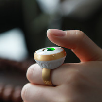 Big White Bull cart intelligent Buddha counting cloud ring Bluetooth chanting finger counting device rechargeable ring type counter