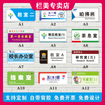 Acrylic upscale company doorplate customized bathroom coroom clinic signs uv print logo set to do