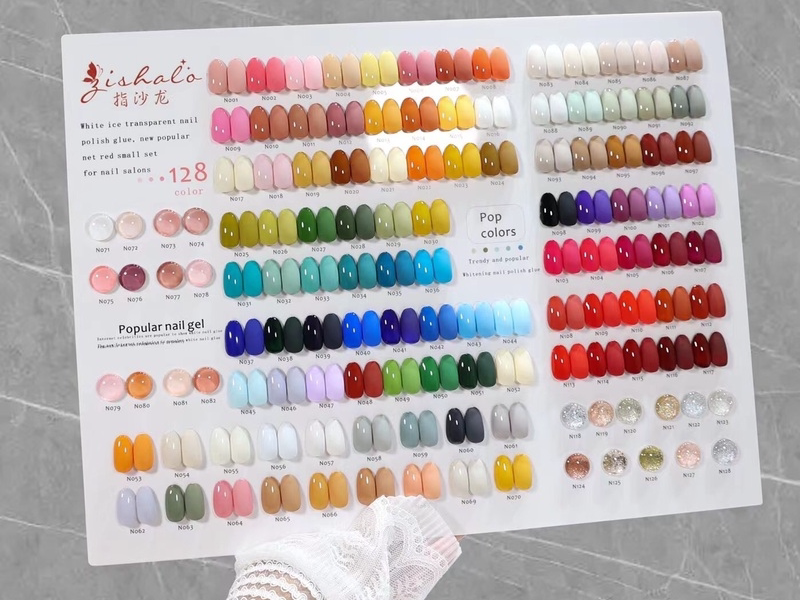 128-Color Nail Gel Polish Set, 2025 Summer New Trendy Nail Salon Customer Acquisition Large Set Phototherapy Gel