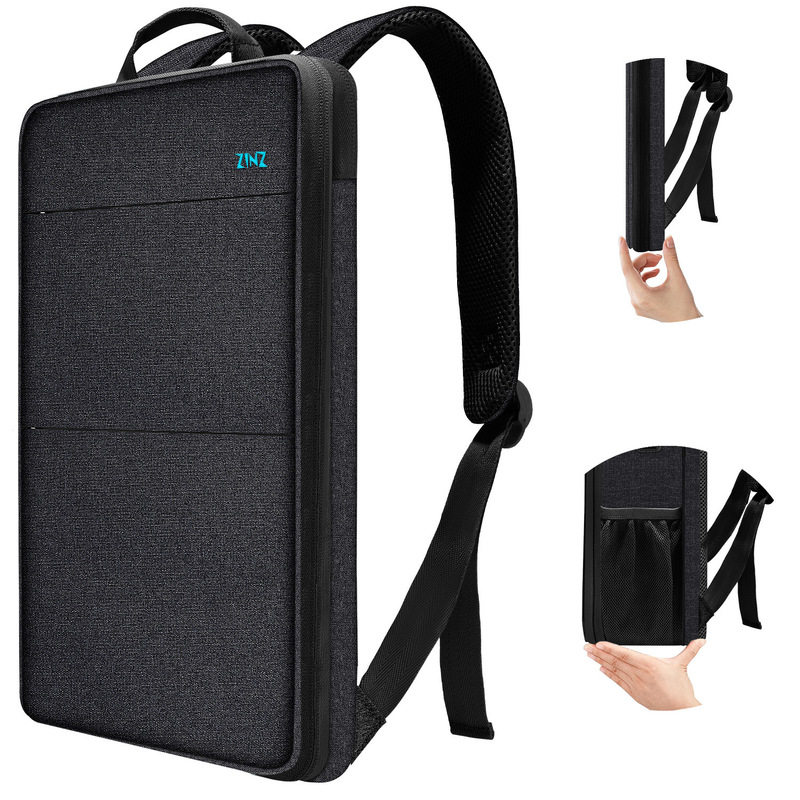 Ultra-Thin Expandable Laptop Backpack 15-16inch with USB Business Men's Small Commuter School Bag