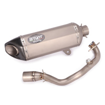 Motorcycle Apulia SRMAX300 SRMAX250 modified titanium alloy exhaust pipe front full section