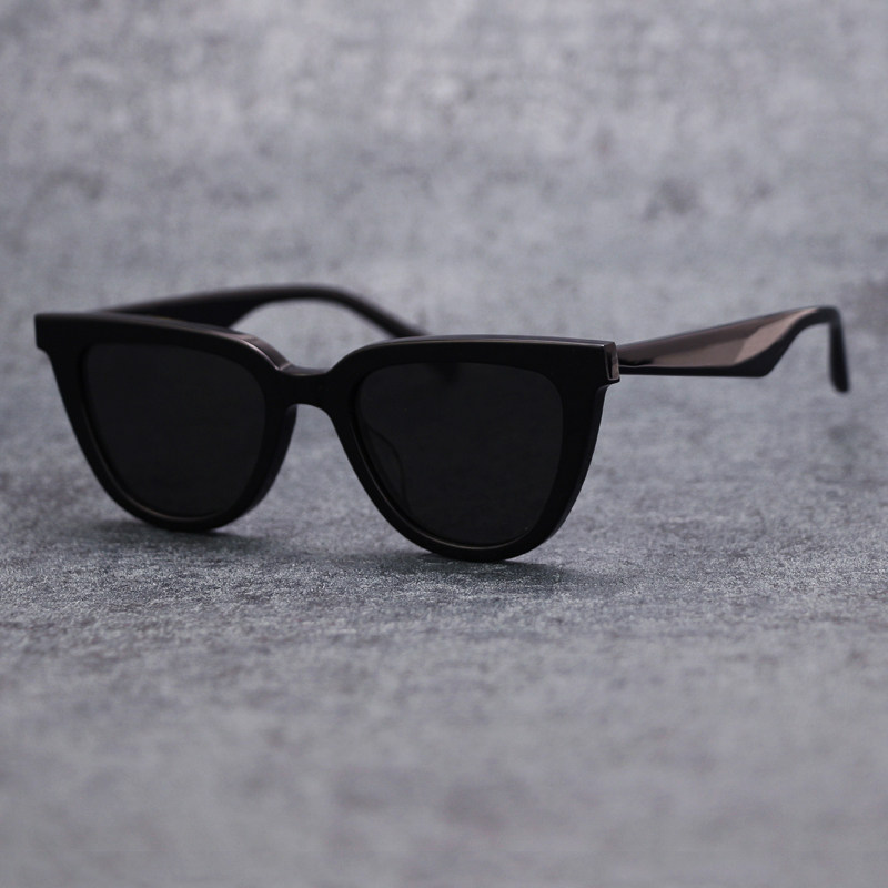 New GM sunglasses fashion personality plates cat eye retro personality myopia sunglasses TETE male and female anti-UV