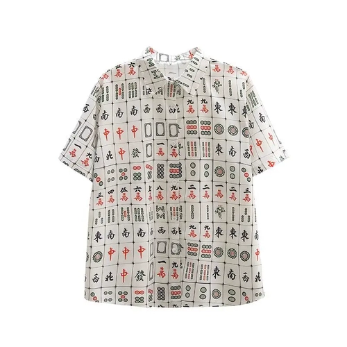 Трендовая рубашка для отдыха для влюбленных, свободный крой