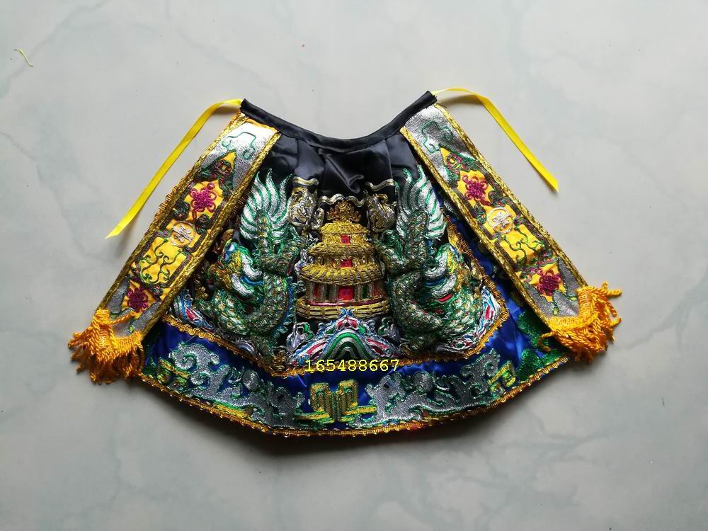Ancient body scale deity clothes Buddhist statues The cloak dresses The gods clothes dragon clothes Taiwan Divinity clothes black dragon clothes Divine Clothes 26 36cm-Taobao