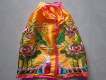 Buddhist embroidery God clothes Guanyin Buddha statue cloak Buddha clothes god statue cloak yellow 41cm