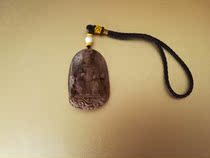 Sandalwood Pendant of the Virgin Mazu Pendant in the sky safe wood carving Buddha statue hand handle car car pendant hanging