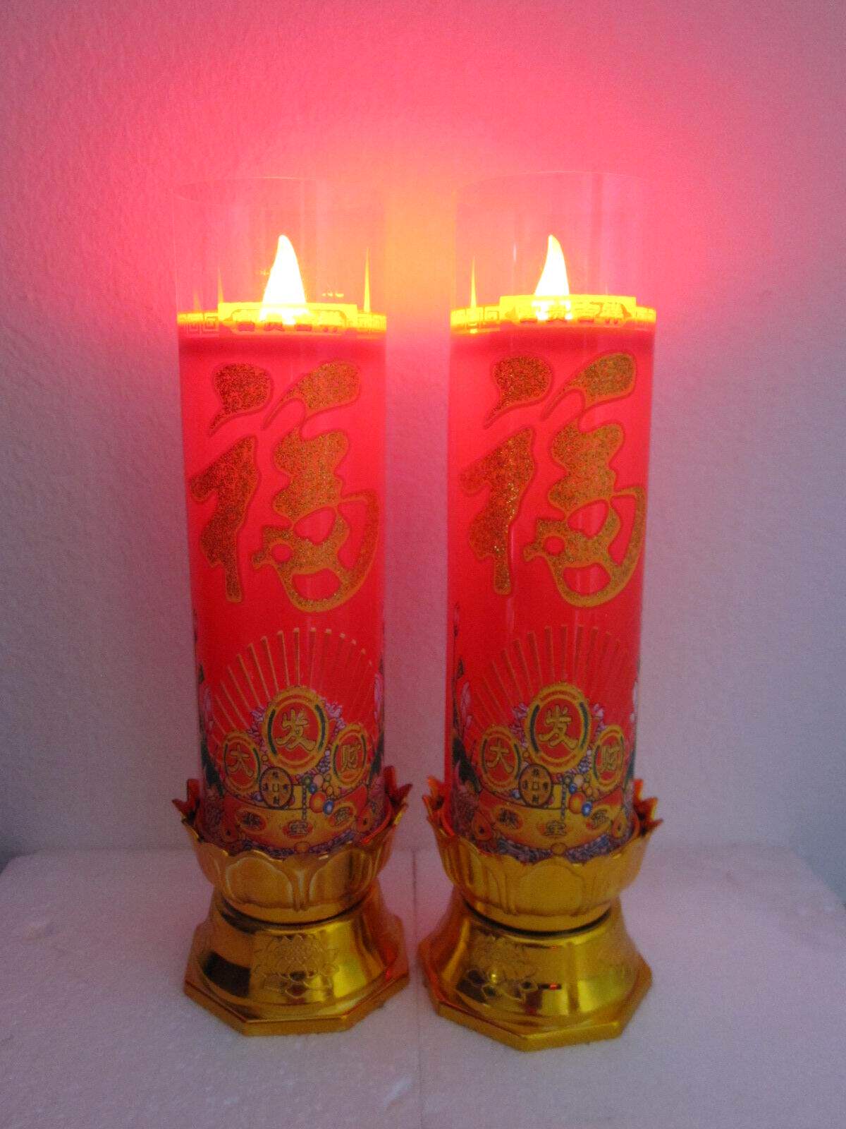 The battery candle Buddha's niche in front of a blessing candle for the Buddha Hall Electronic candle lamp Footypo candle LED candle-Taobao