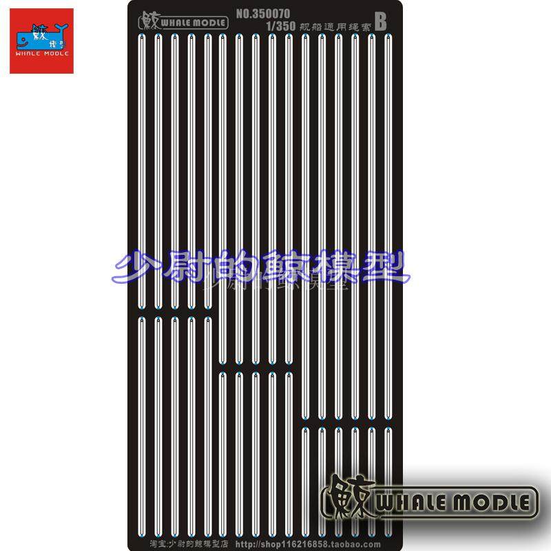 (Whale) 350070 1 350 200 Ship model mast rope(flag rope)transformation etching sheet B