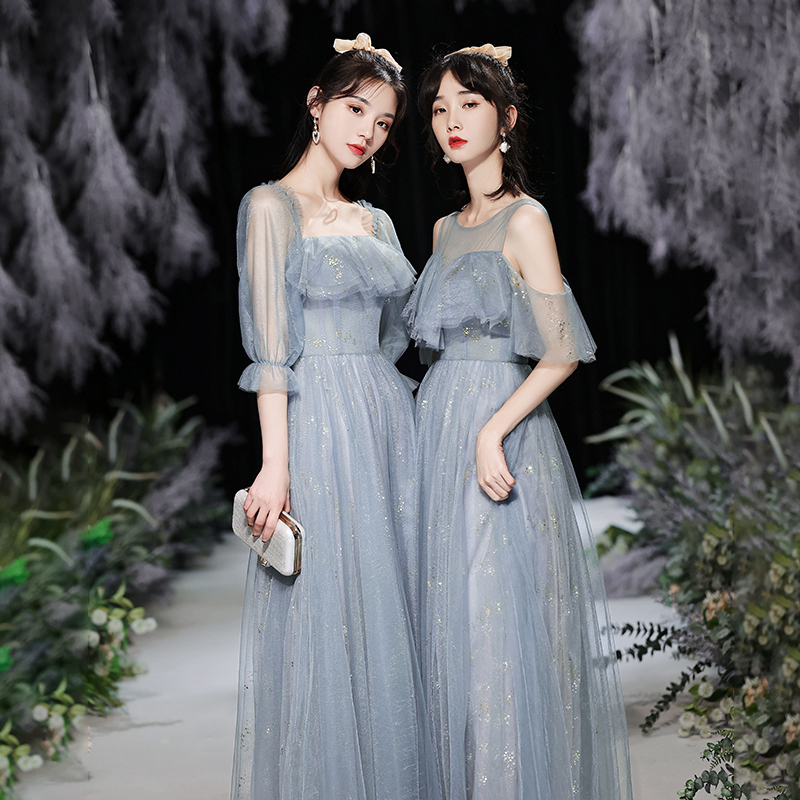 Sister Group Bridesmaid Dresses Summer 2026 New Style Slimming Fairy-Like Hostess Women's Evening Dress Long Style Can Be Worn Casually